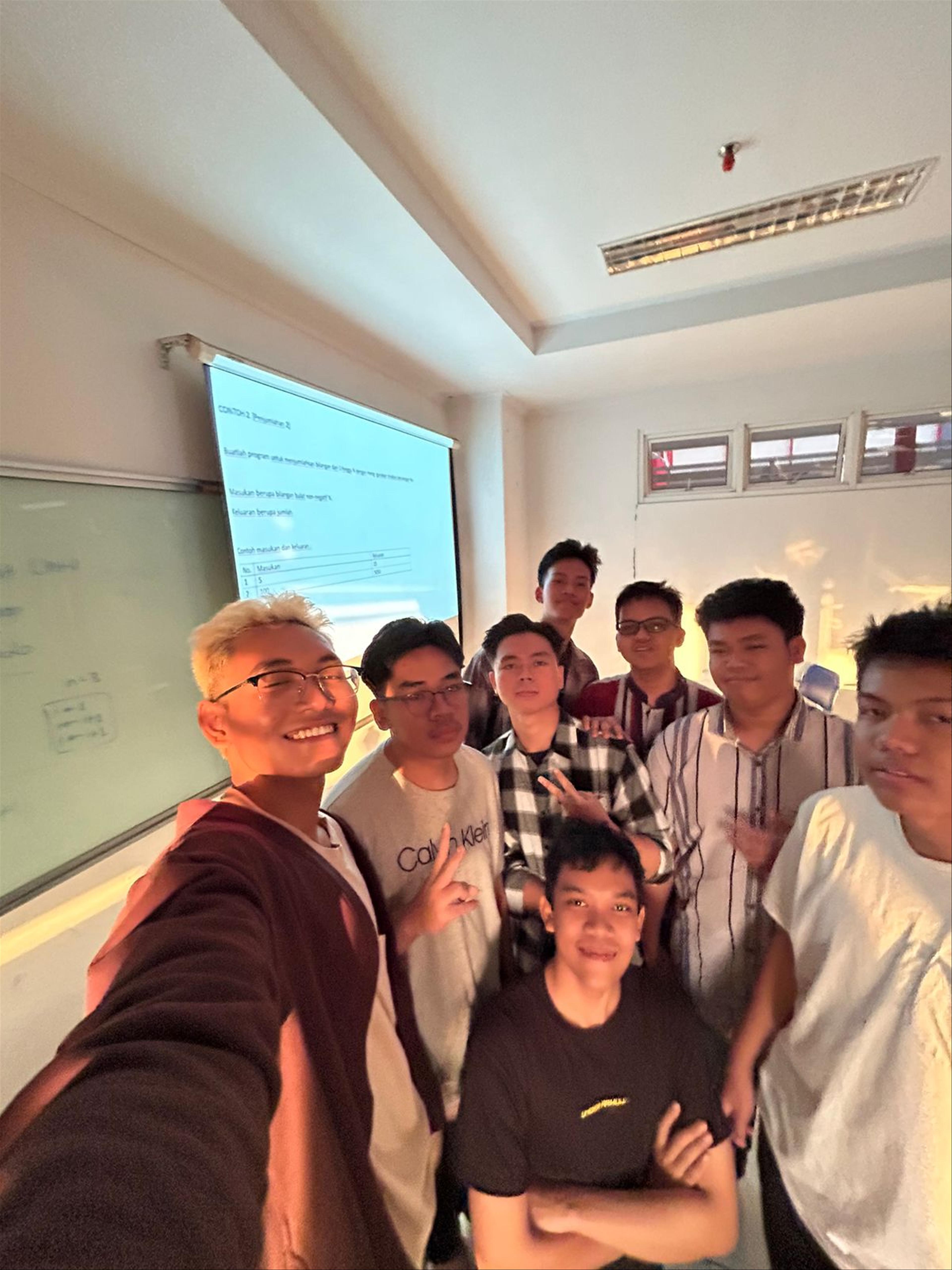 Me and my friends after teaching Intro-to-Programming class, lecturer assistant edition